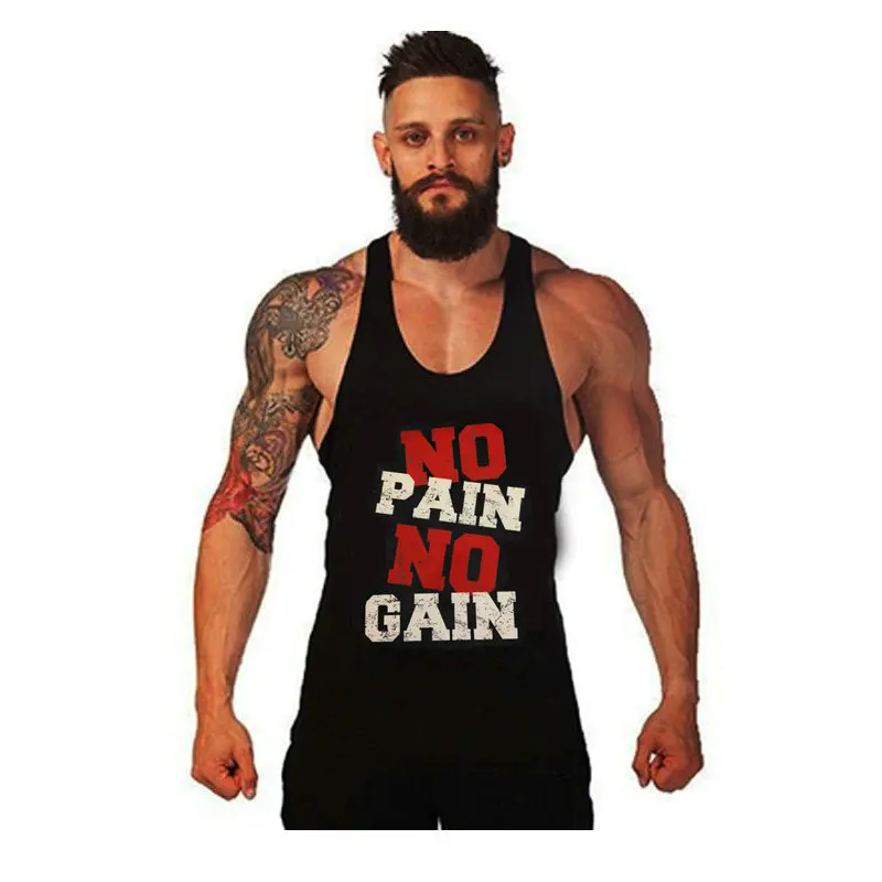 

Ropa de hombre 2018 Bodybuilding Stringer Tank Tops Mens Vest Fitness regatas masculino sleeveless musculation mens clothing