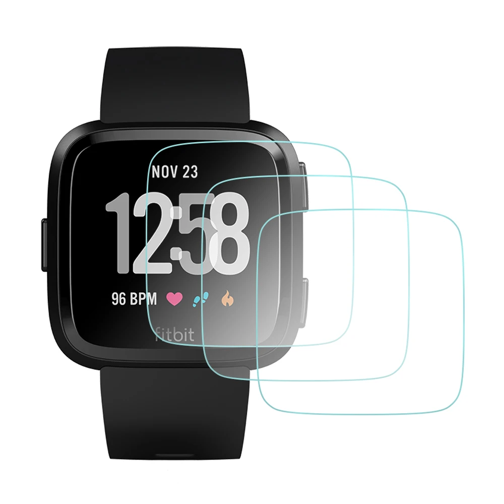 1/2/3 шт. фильм Защита экрана для Fitbit Versa smart ЖК-дисплей HD часы закаленное стекло защиты модные аксессуары