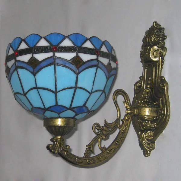 Teevan средиземноморский синий ретро минималистской ванной настенное зеркало освещение лампы спальня балкон проход крыльцо лампа