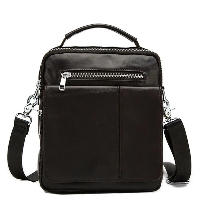 

Men New Fashion Men Genuine Leather High Quality Handbag Business Messenger Single Shoulder Bag Cigarette Case Phone Bags wallet