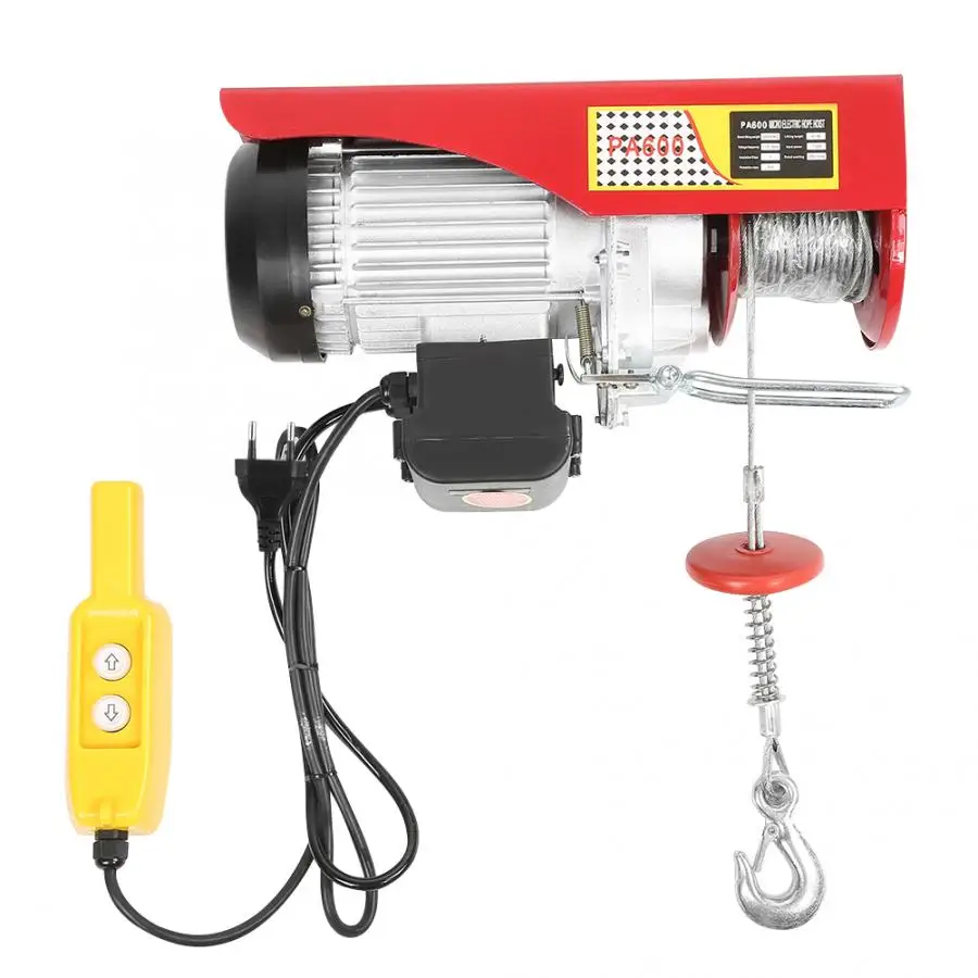 300/600kg Electric Hoist Winch Remote Control Cable Lifting Crane EU Plug 220V Lifting Tools 300/600kg Electric Hoist Winch Remote Control Cable Lifting Crane EU Plug 220V Lifting Tools