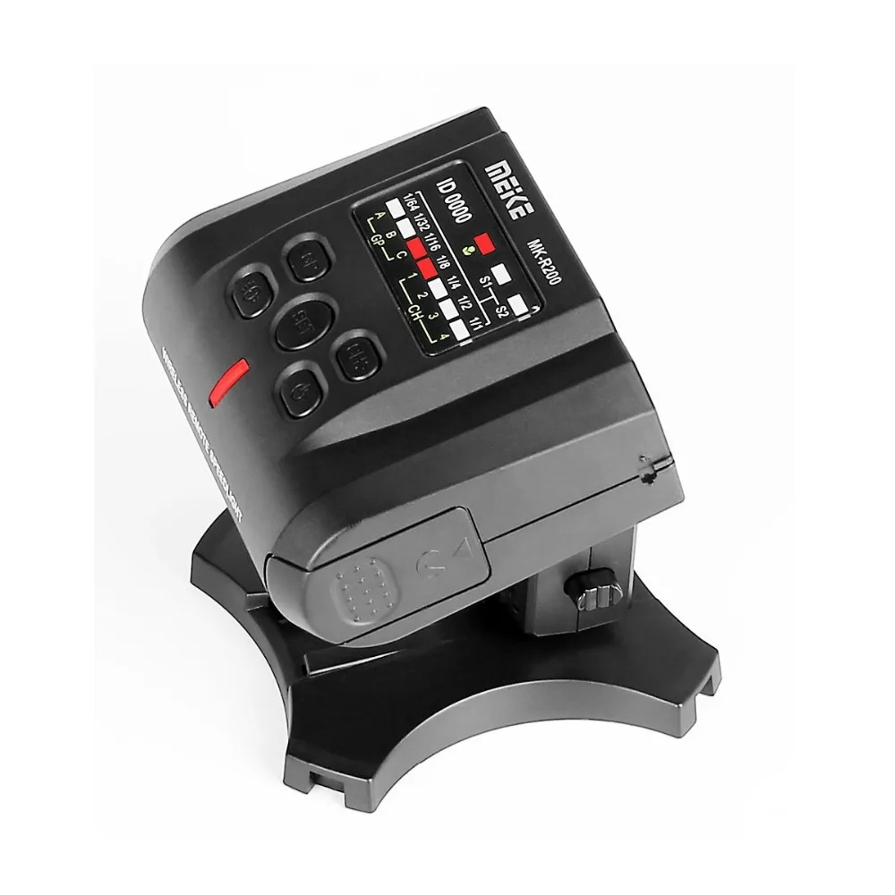 Беспроводная дистанционная вспышка MEKE Meike MK-R200II 2,4 ГГц для цифровых зеркальных камер Canon Беспроводная дистанционная вспышка MEKE Meike MK-R200II 2,4 ГГц для цифровых зеркальных камер Canon
