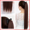 MEIFAN Synthetic 85CM Long Straight Drawstring Ponytails Clip on Hair Tail Extension Natural Wrap Round Fake Hair Pieces ► Photo 3/6