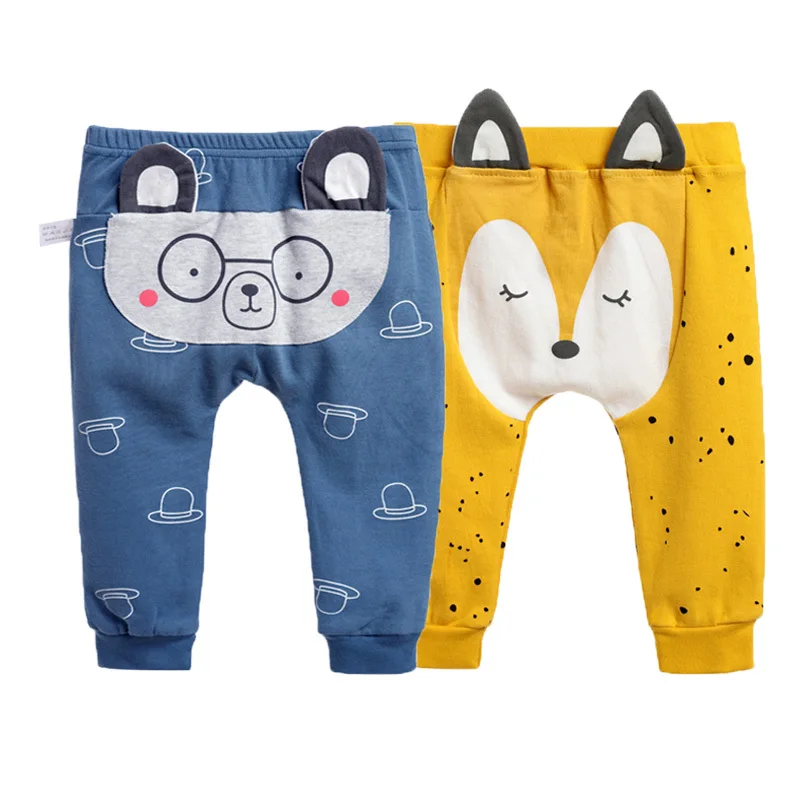 

Baby Pants New Born Baby PP Pants 2 Pieces/Lot Boy Girls Clothes Cute Cartoon Bear Trousers For 6-18M Little Kids Leggings