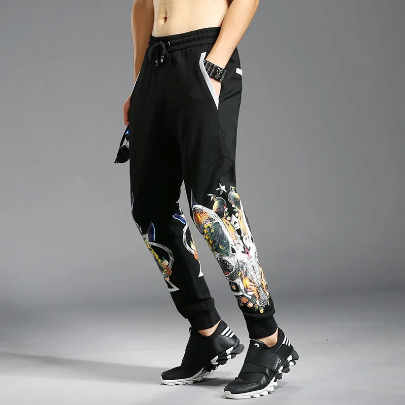 

Autumn Winter Gyms Clothes 3d Print Animal Pattern Men Jogger Sweatpants Men Fitness Sporting Casual Pants Street Men's Trousers