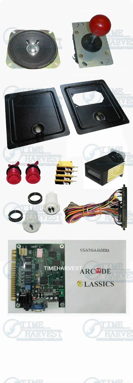 

DIY Arcade accessories Bundles kits With Joystick Pushbutton Microswitch Coin door Jamma harness for Arcade Machine/Game cabinet