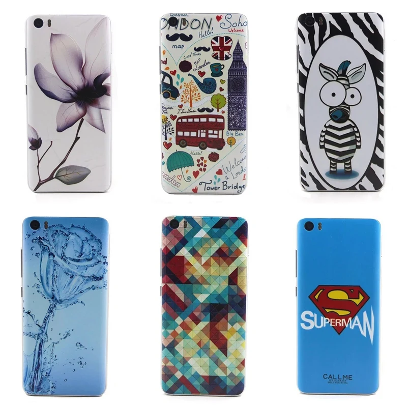 

Colorful Bloom Flowers Scenery Patterns mi5 battery Back Cases Cover For Xiaomi mi 5 case Paint Hard PC Phone Cases Accessories