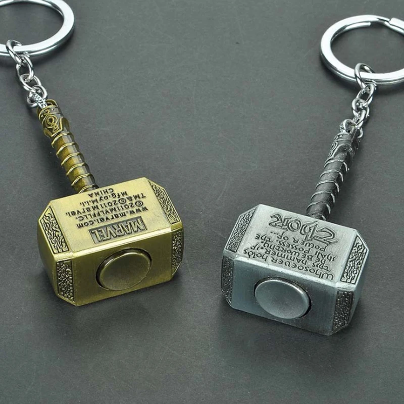 Металлический брелок Thor Hammer для ключей мужчин и женщин|Брелоки| |
