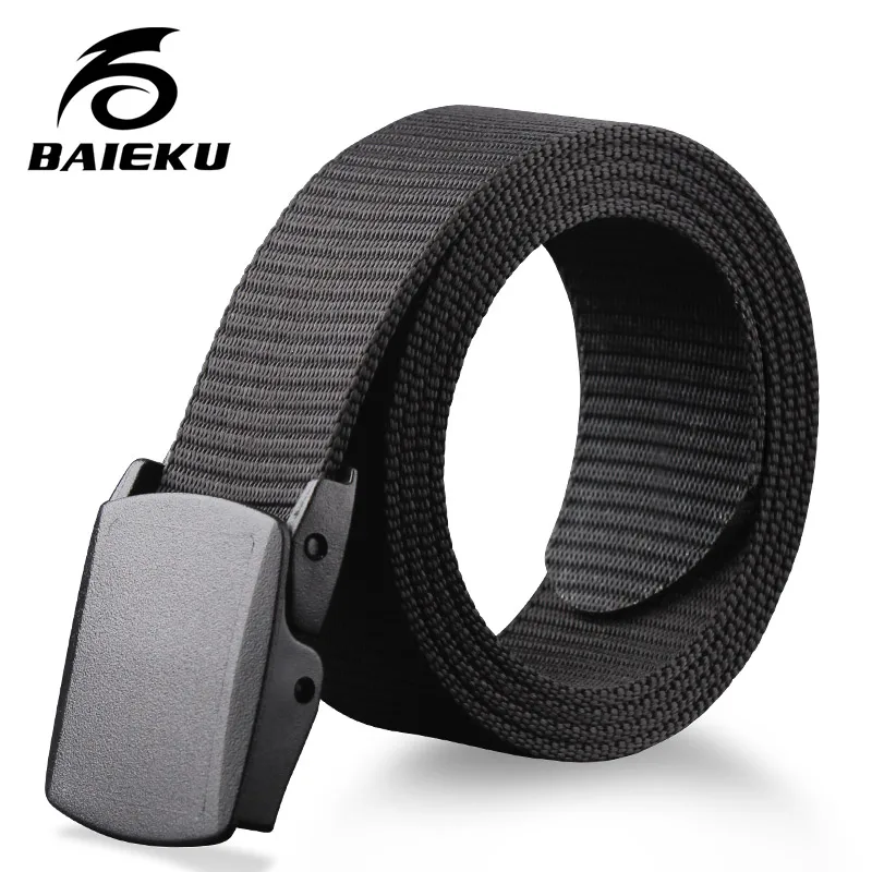 

baieku Men nylon tape to prevent allergy automatically smooth cingulate students leisure belt