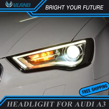 

Car Styling For Audi A3 Headlights 2014-2016 Headlamp DRL High Beam