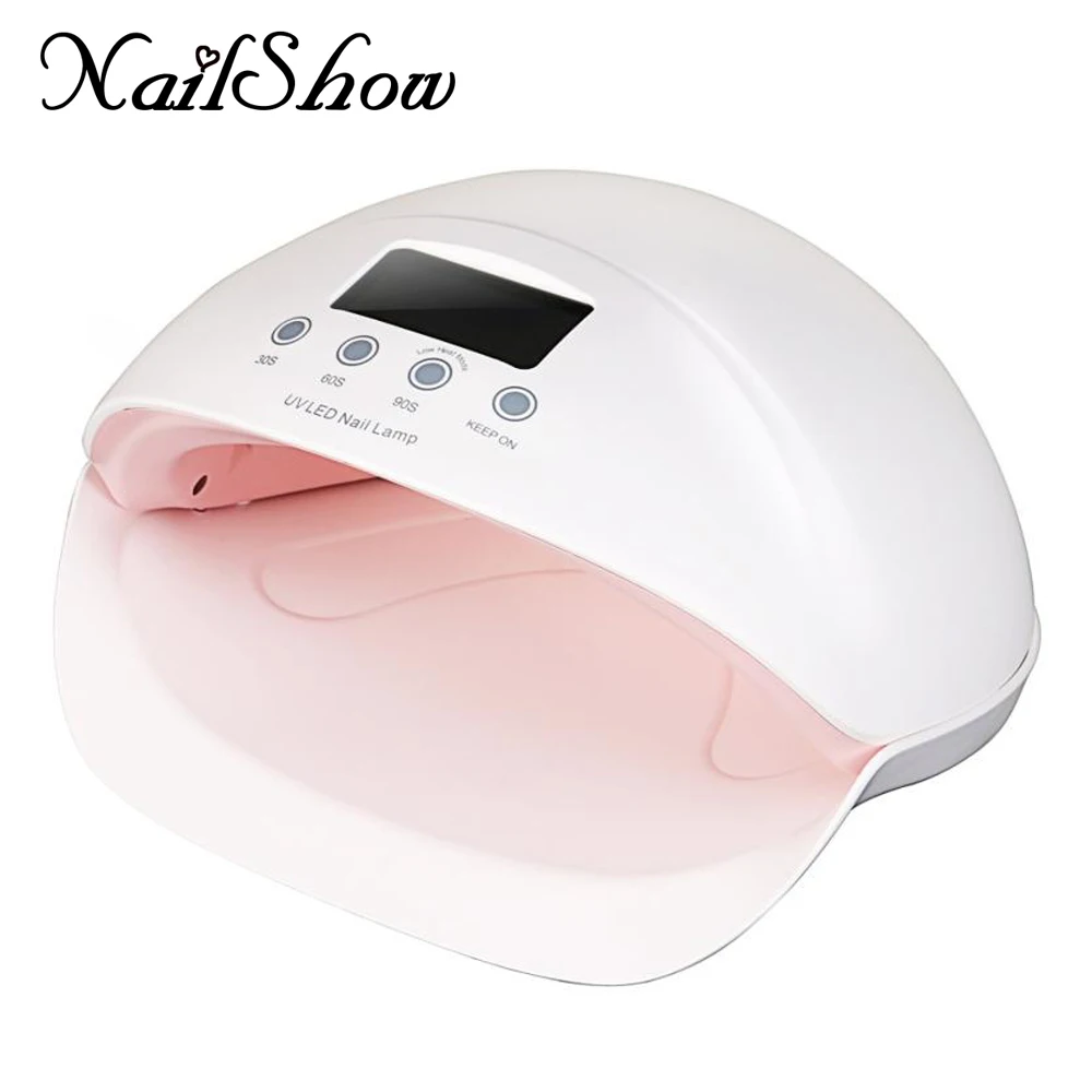 Nailshow 50W LED Nail Dryer UV 365+405nm + Red 660nm Manicure Tool Nail Gel UV Lamp with LCD AC100-240V Timing Nail Polish Light