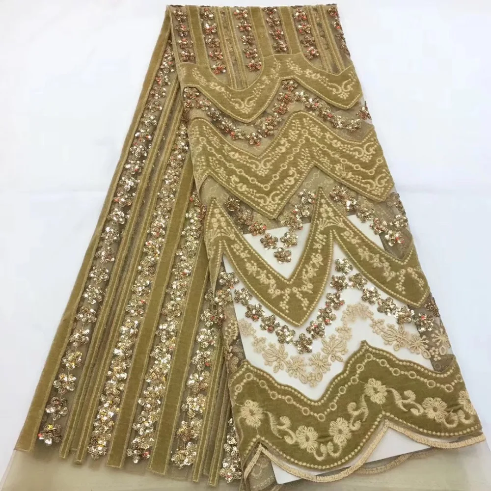 В нигерийском стиле кружево ткань 2019 Высокое качество персик Embroiery Африканское