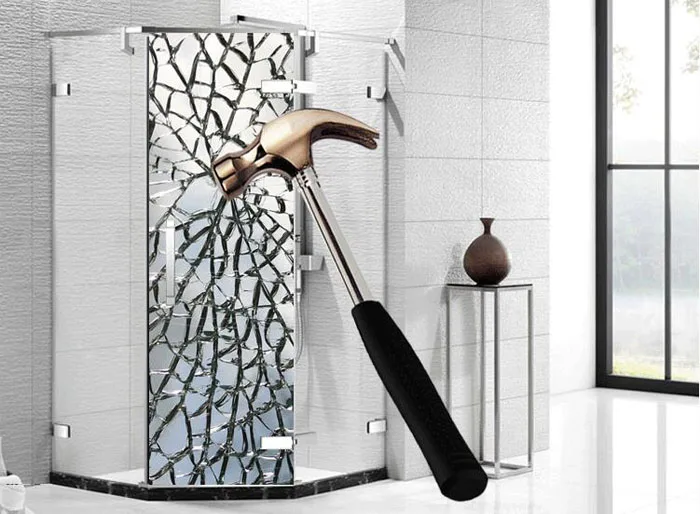 Buy 100ft clear protective 12mil vinyl window glass