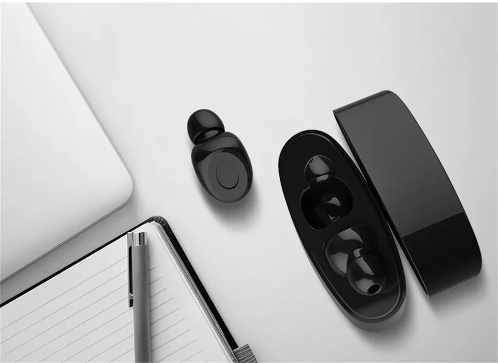 Беспроводные спортивные бас bluetooth-наушники с микрофоном мини-близнецы истинные Беспроводные спортивные наушники bluetooth внутриканальные стерео наушники