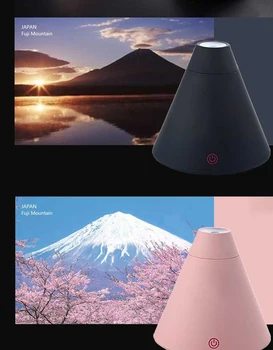 

one button start Humidifier ABS USB charged Mistaire Ultrasonic Cool Mist Humidifier Breath Easy Volcanic shaped