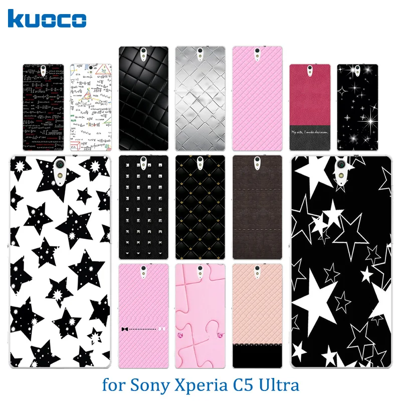 

Soft Silicone Cover For Sony Xperia C5 Ultra /Dual E5553 E5506 E5533 Coque Luxury Colorful Pattern Phone Case for Sony C5 Funda