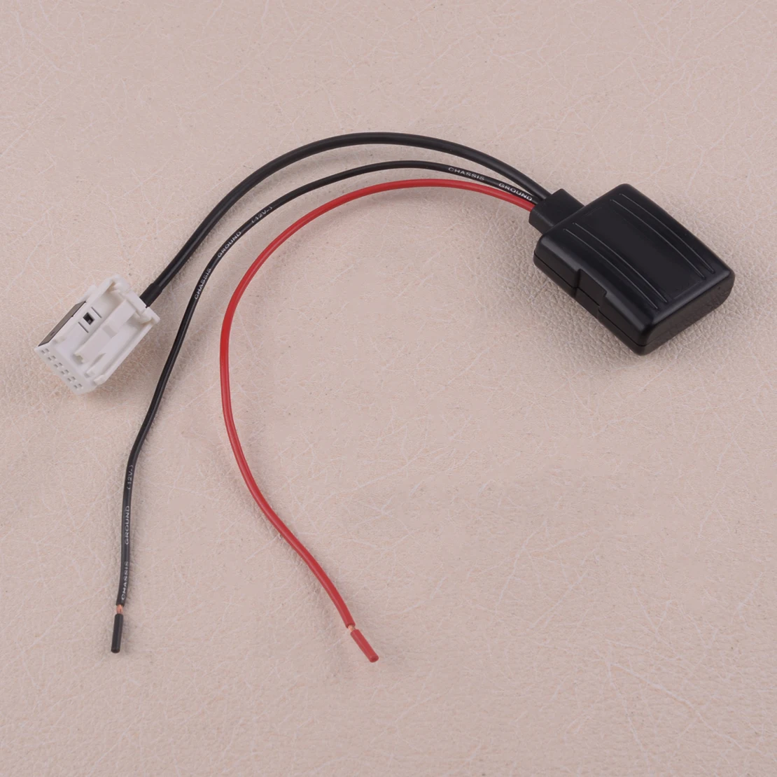 

DWCX 12V Plastic 12 Pin A2DP Bluetooth Radio Stereo AUX In Adapter Receiver & Filter Fit For BMW E60 E61 E62 MINI