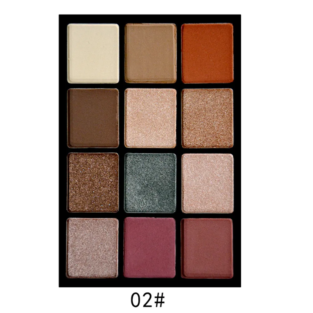 Eye shadow palette 12 Color EyeshadowShimmer Glitter Eye Shadow Powder 1pc Palette Matte Eyeshadow glitter eyeshadow #4