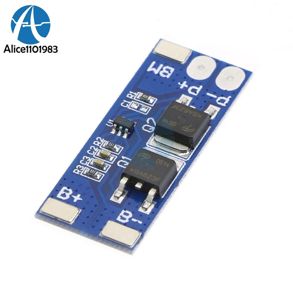 

5PCS 2 Serial Cell Pack 2S 8A Li-ion 18650 BMS PCM 15A Peak Current Battery Protection Board bms Pcm For Li-ion Lipo battery
