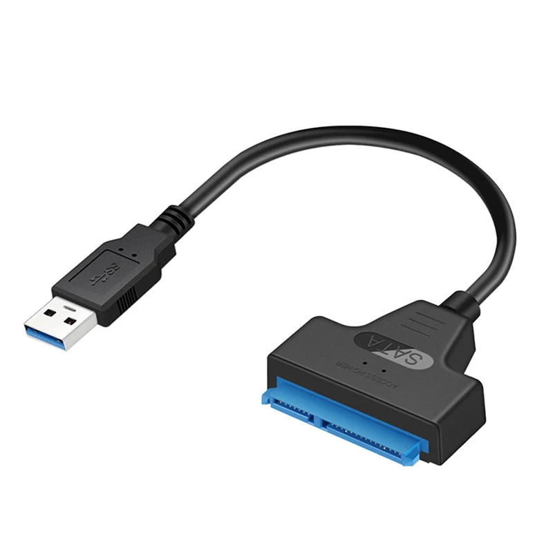 

USB 3.0 To 2.5" SATA Hard Drive Adapter Cable-SATA To USB 3.0 Converter-Black Wire Length About 23cm