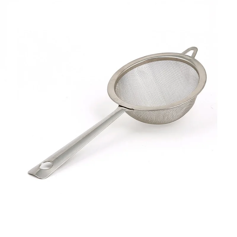 100pcs 17.5*7cm Stainless Steel Fine Mesh Tea Strainer Colander Flour