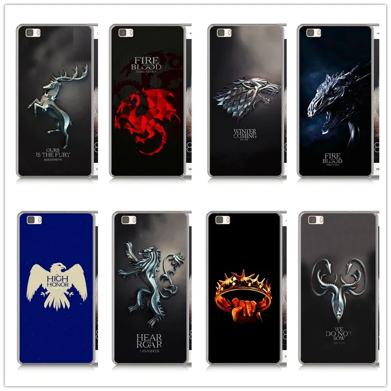 

Game Thrones Daenerys Dragon Jon Snow tyrion lannister hard PC case For Huawei P8/P9/P10/P20 lite plus Back Cover Fundas Coque