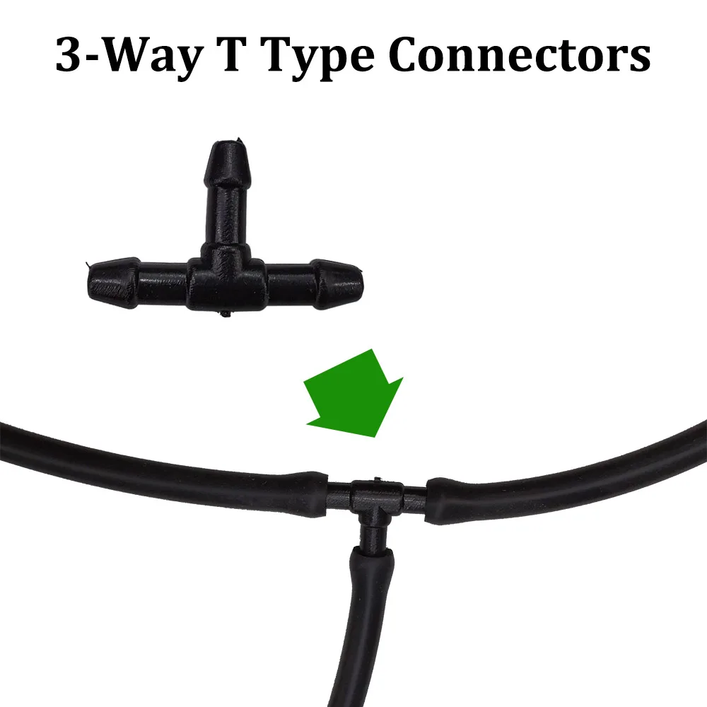Tube Connectors Car Fluid Pump Water Hose Connectors Windshield Nozzles Hose Connector Joints Splitter Pipe Fittings 60/36/18pcs car hose connectors