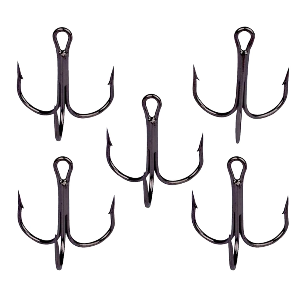 

10 PCS/lot High-Carbon 1/0#2/0#3/0# Fishing Three Hook Black Color Jig Big Corrosion Bait Barb Lure Tackle Fishing Accessories