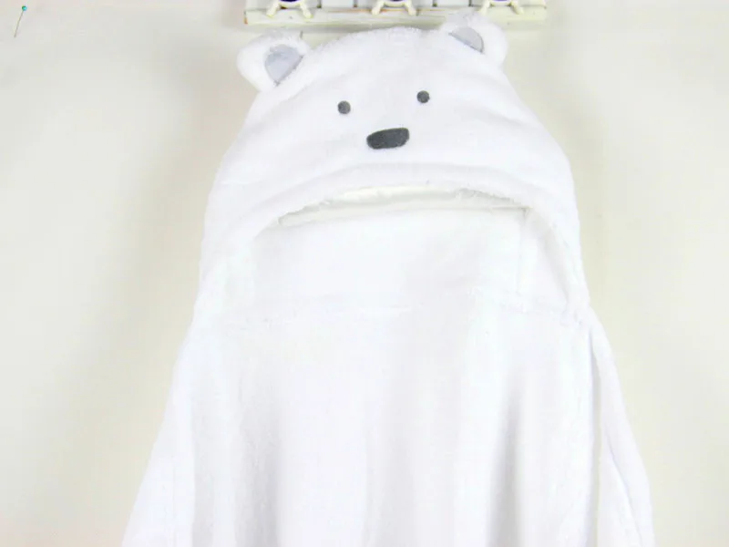 A00253 белый# так теплый коралловый флис детские одеяла милый мультфильм с капюшоном пеленать обёрточная бумага новорожденных parisarc