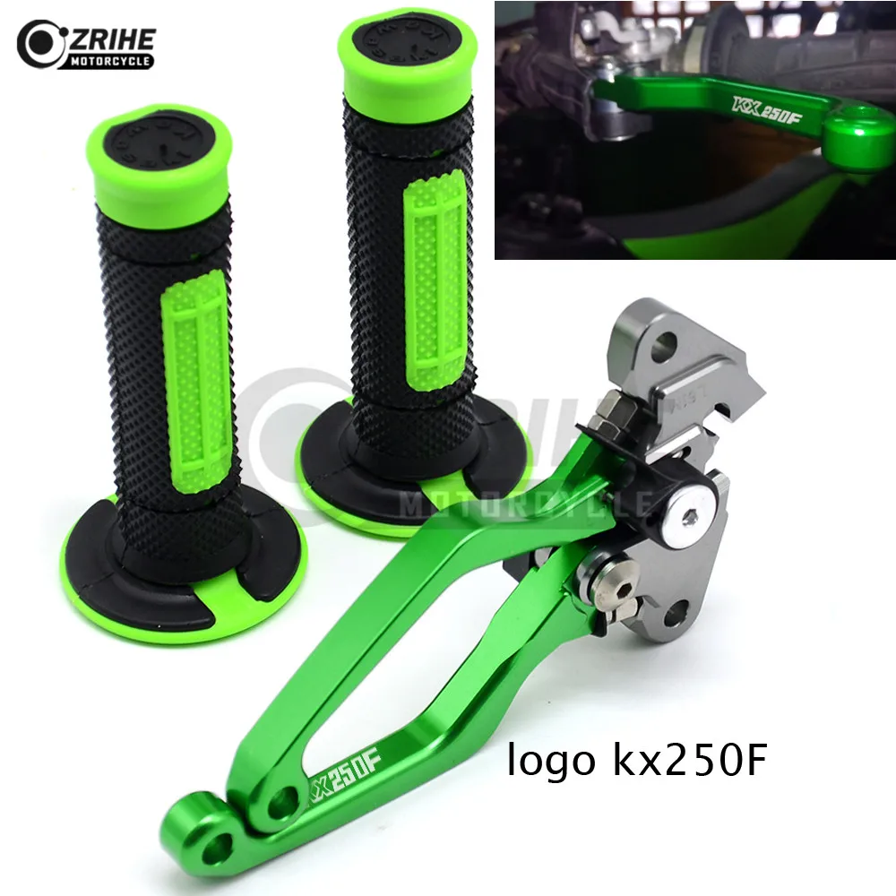 Motorbike Brake Clutch Lever CNC Pitvot Dirt bike Handle bar grip for kawasaki KX 250F KX250F 2007 2008 2009 2010 2011 12 -2004