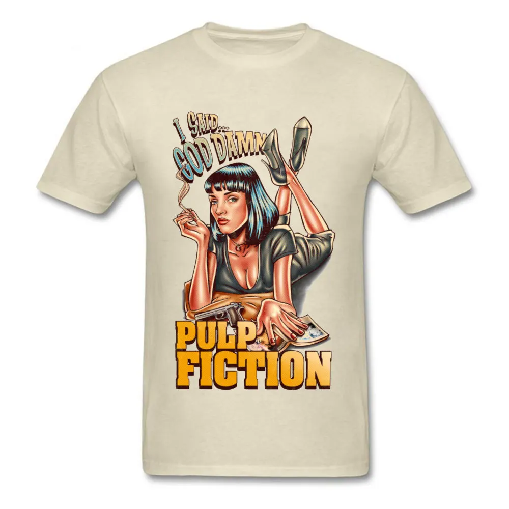 2839379I-Said-Goddamn Pure Cotton Men Short Sleeve Tops Tees Casual Lovers Day T-shirts Unique T Shirt 2018 Hot Sale Crewneck 2839379I-Said-Goddamn beige