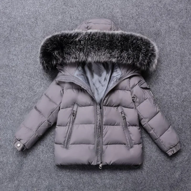 Children's Down Jacket Baby Clothing Baby Boys Jacket 2018 Winter Jacket Warm Hooded Long Sleeve Jacket for A Boy 2 3 4 5 6 7 8Y