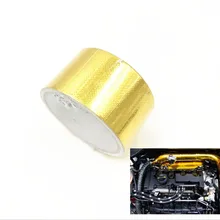 FIFAN-2 дюймов самоклеющиеся отражаются Золотая лента термическая барьер для теплоотводящего воздуха для Ford Mustang 05-10