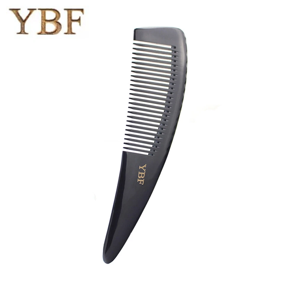 Fine Tooth Black Buffalo Ox Horn Hair Combs Health Makeup Professional