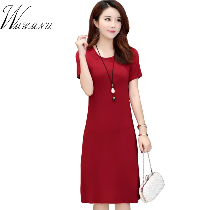 Buy New Summer Women Dress Knee Length Fashion O Neck Bodycon Dress Short