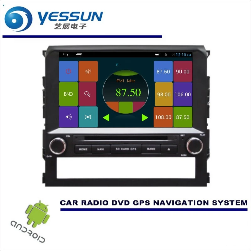 Best YESSUN For Toyota Land Cruiser LC200 2016 Car DVD Player GPS Navi Navigation Android System Radio Stereo Audio Video Multimedia 3