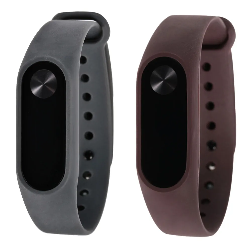 Ремешок сменный из ТПУ для Xiaomi Mi Band 2 Модный мягкий силиконовый браслет наручных