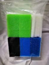 Esponja de filtro de aquário compatível, multi-conjunto com 42 peças para jutoalha compacta/bioflow3.0 (1xfine, 1 xcogrosso, 2 xnitrato, 2 xcarbono, 5xpolypads)