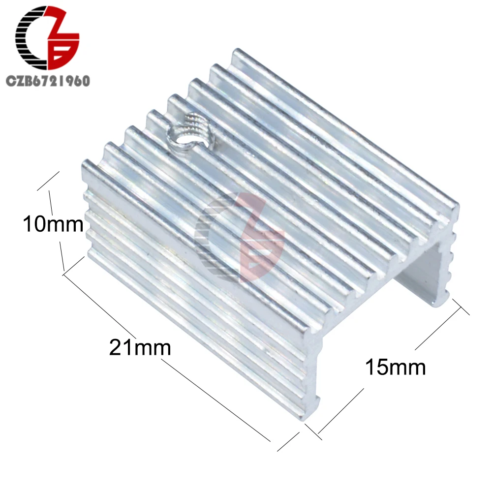 20 шт Радиатор 21x15x10 мм алюминиевый радиатор TO-220 транзисторы DIY