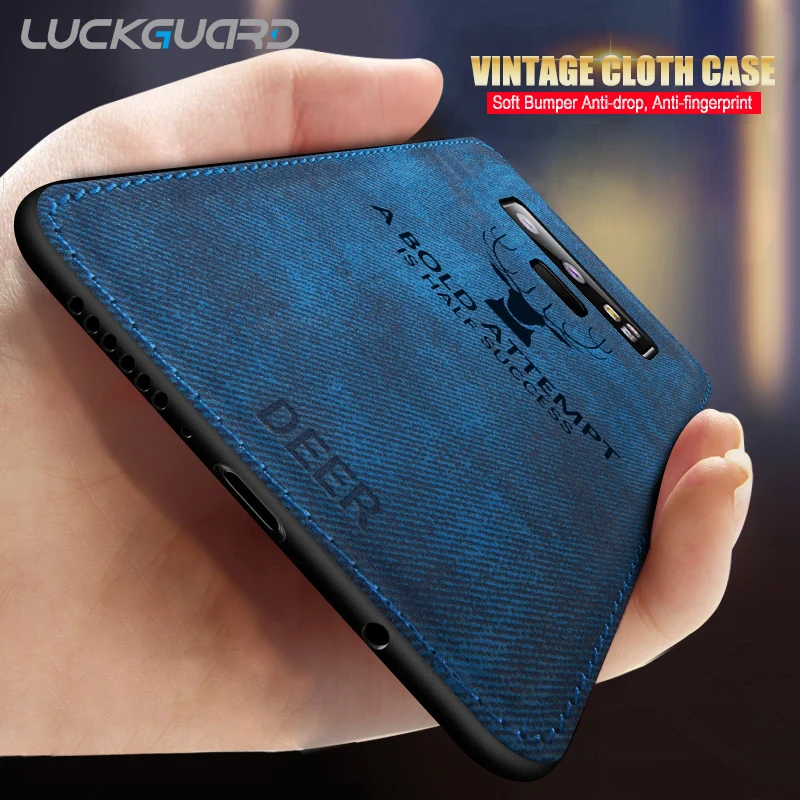 

Fabric Deer Cloth Luxury Case For Samsung Galaxy S8 S9 S10 Plus S10e A50 A30 A720 A750 A8 2018 Note 8 9 M50 M20 TPU Back Cover
