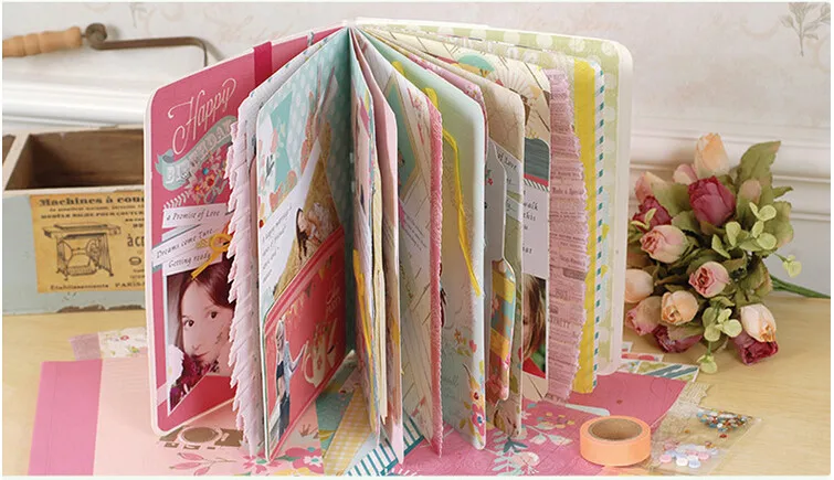 Купить Домашний декор  Eno Greeting vintage album photo scrapbook kit  flower diy photo album