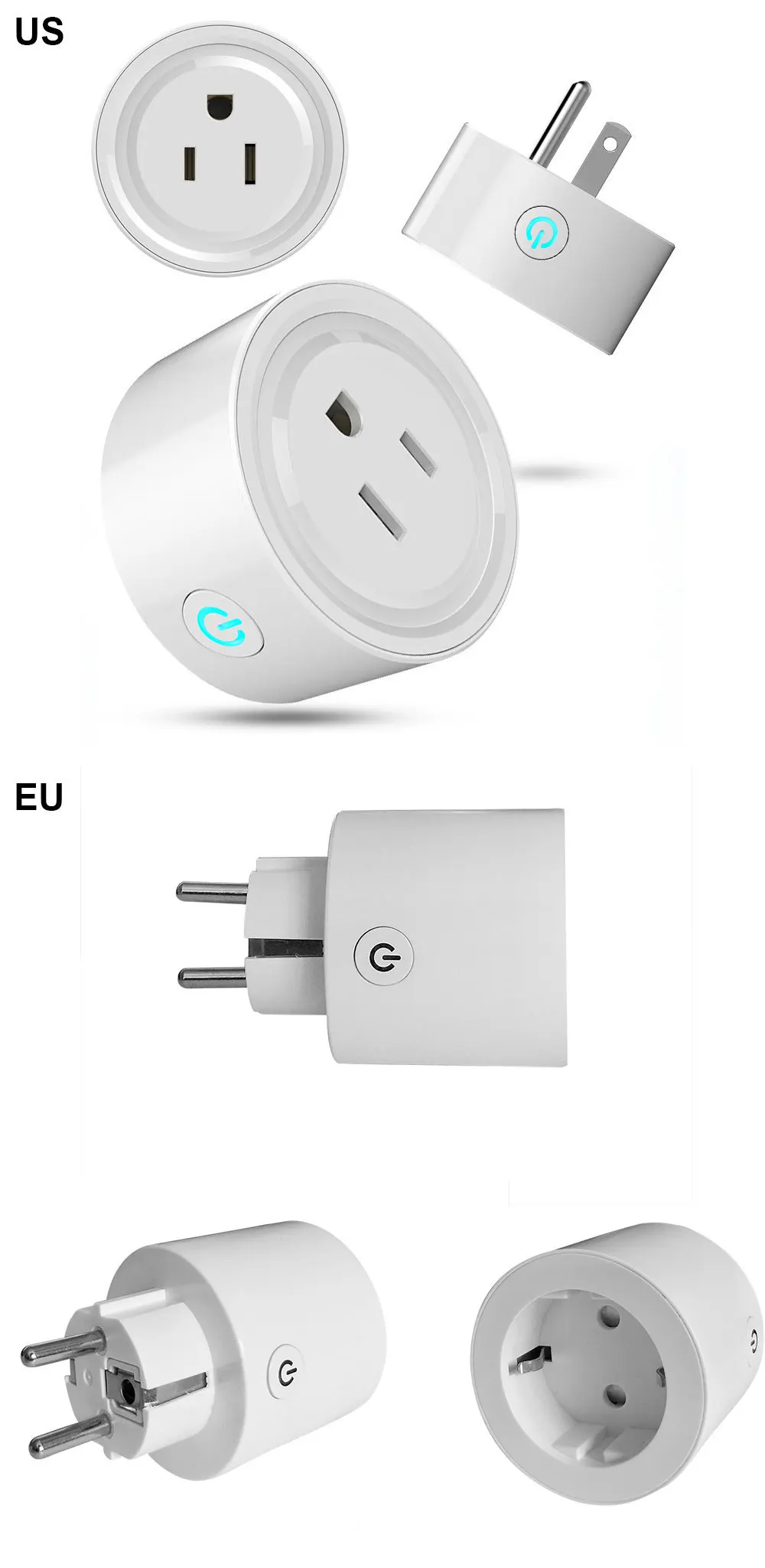 Smart Wifi Plug with APP support Alexa Google Home Programmable Smart Socket Wifi Plug IFTTT Remote Control by Wifi Smart Home