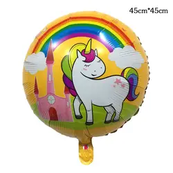 Новый мультфильм Лаки Единорог воздушный шарик из алюминиевой фольги праздничные надувные шары вечерние надувные шары украшения для