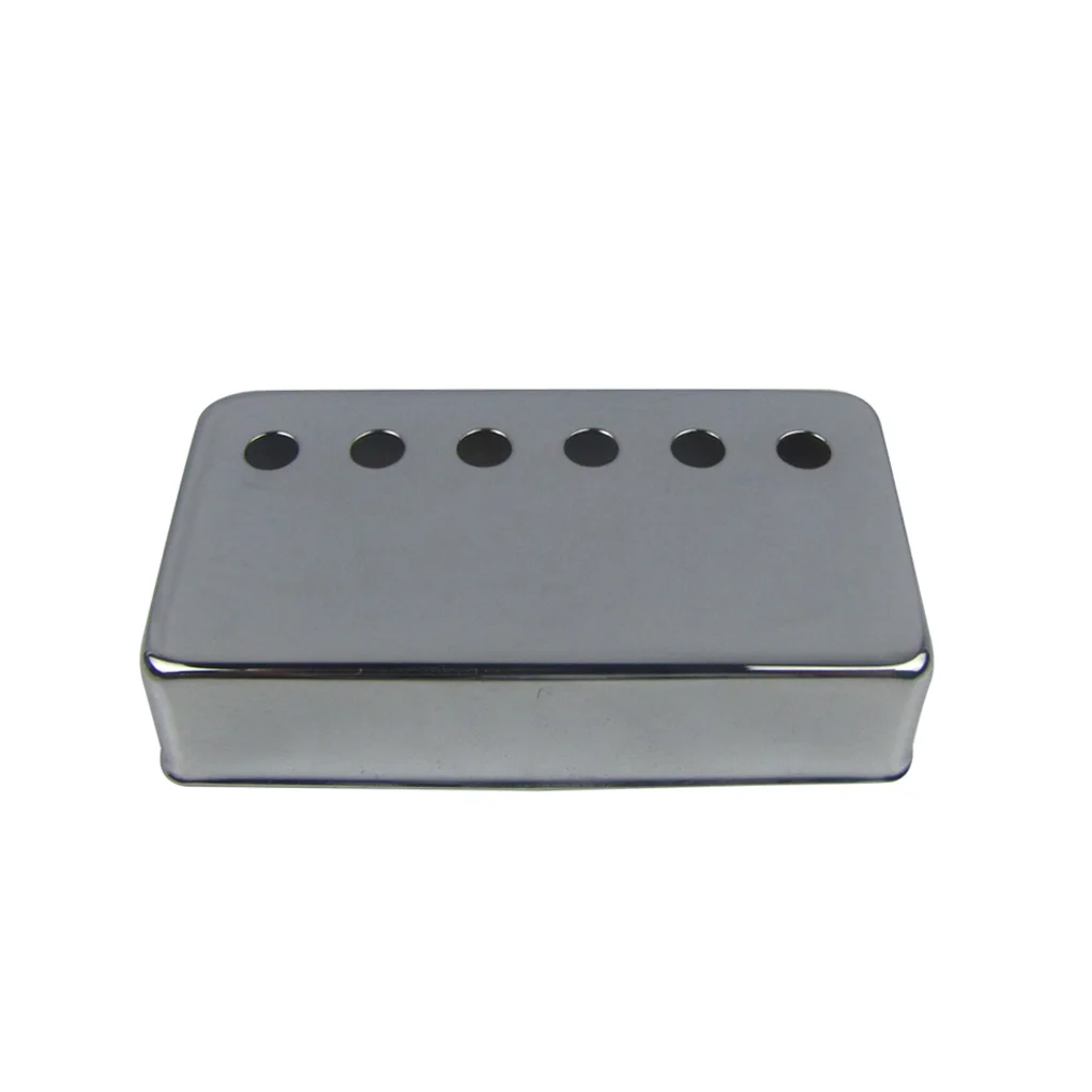 

FLEOR 2Pcs Chrome Metal Pickup Cover Humbucker 50&52mm Pole Spacing For LP Style Electric Guitar