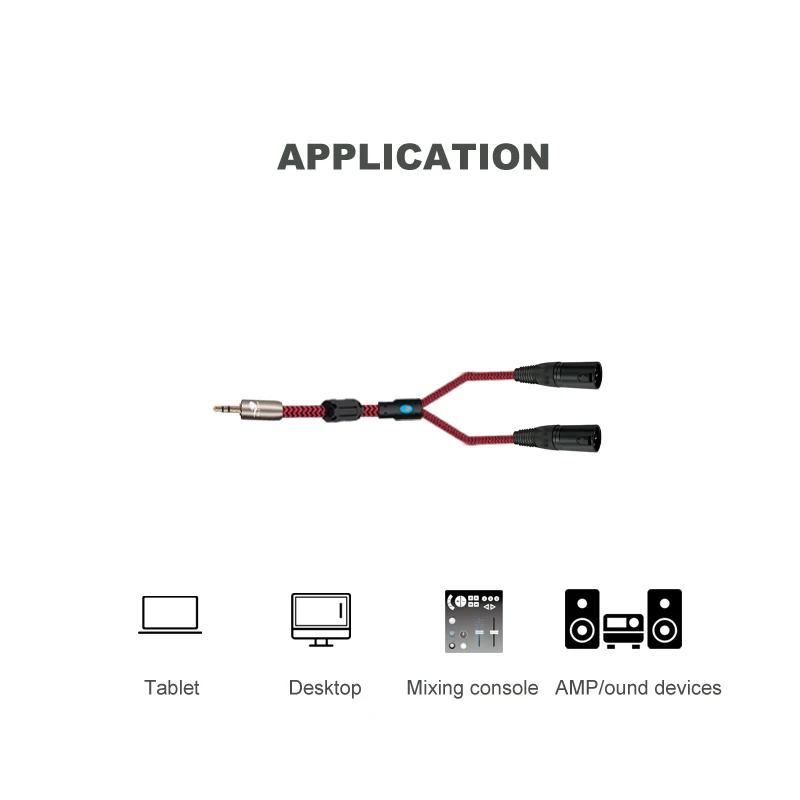 3 контактный аудио кабель 5 мм Mini Jack к 2 XLR аудиокабель для ПК микшерная консоль