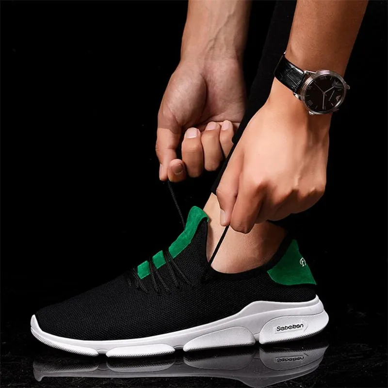 

2018 new men's shoes spring and autumn movement shoes with breathable casual mesh shoes trend Sneakers shoes