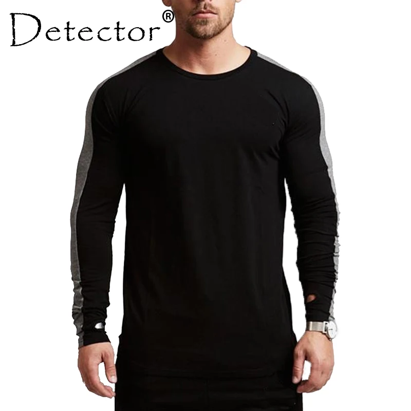 Detector Mens Autumn Winter Sportswear Fitness Running Tops Tight Long