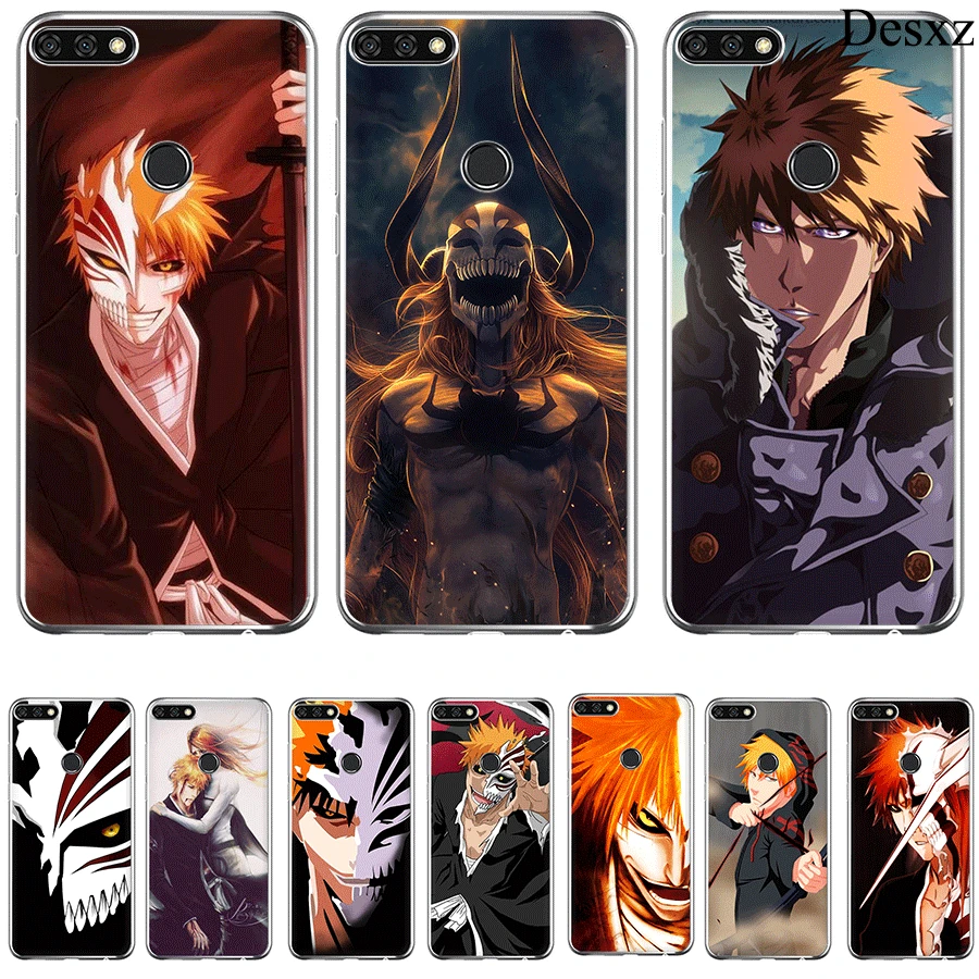 

Phone Case Cover Bleach Ichigo Hollow Mask For Huawei Honor 6A 6C 7A 7X 7C Pro 8 9 10 Lite Play Shell