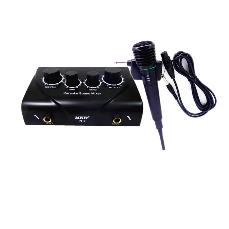 Professional Karaoke Sound Mixer Music Control Amplifier