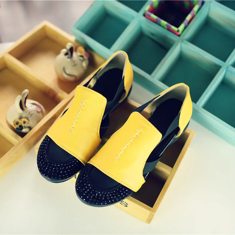 Summer Sandals Women 2018 Lady Yellow Red Shoes Woman Platform Flats Shoes Causal Rhinestone Sandals Roma Female Gladiator Shoes (24)